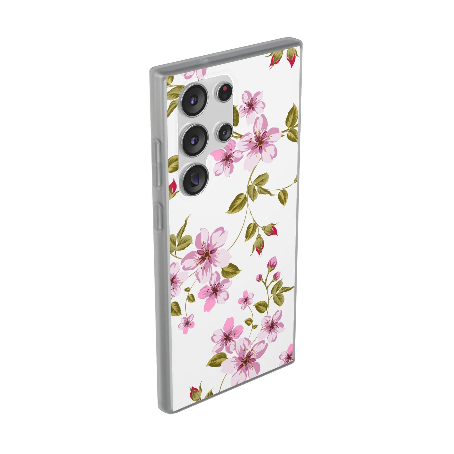Floral Pink Blossom Phone Case — Slim Flexi Protective Case