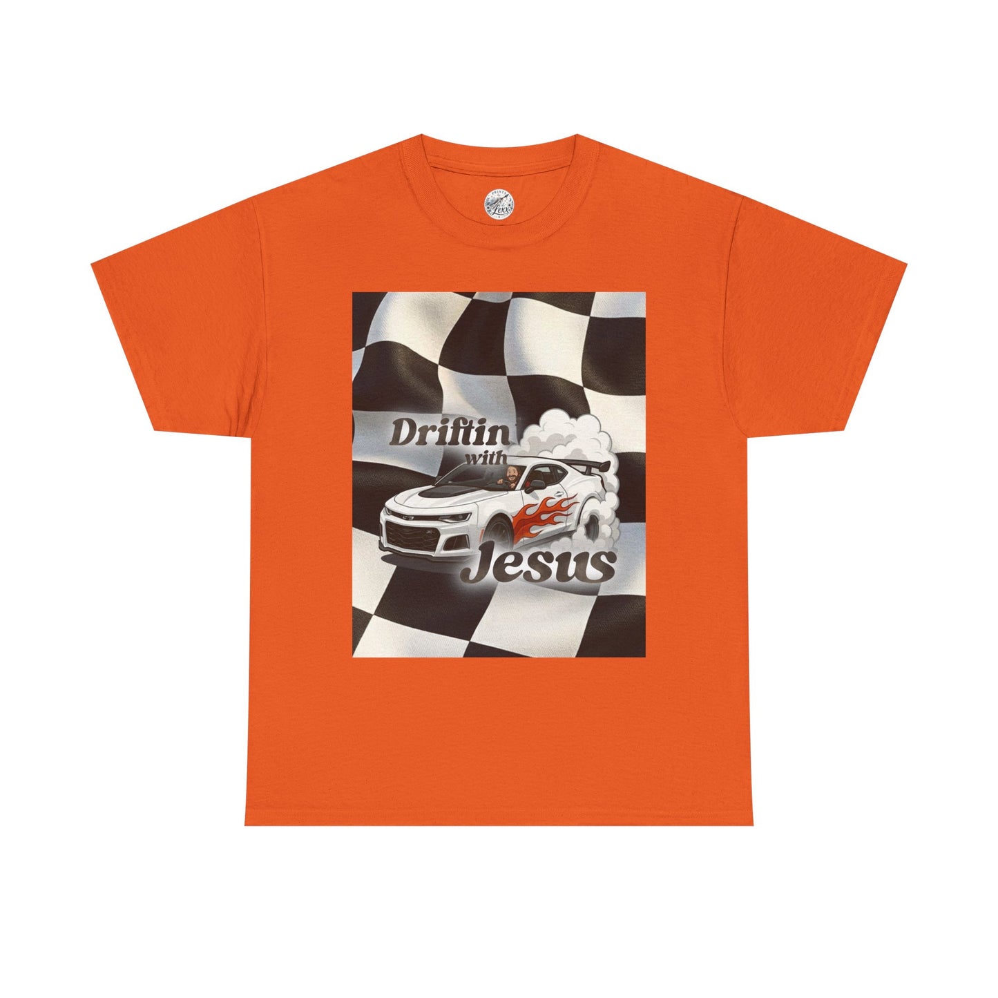 Driftin' with Jesus Tee — Christian Racing Graphic T-Shirt