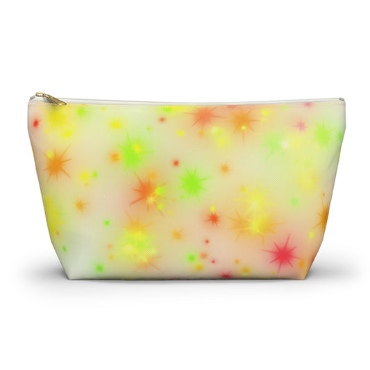 Starburst Cosmetic Pouch — Neon Sparkle Accessory Bag