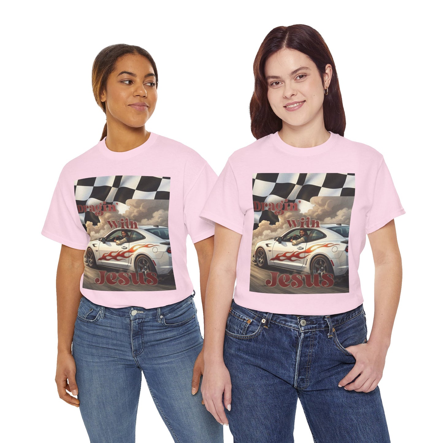 Racing With Jesus T-Shirt — Faith & Speed Graphic Tee