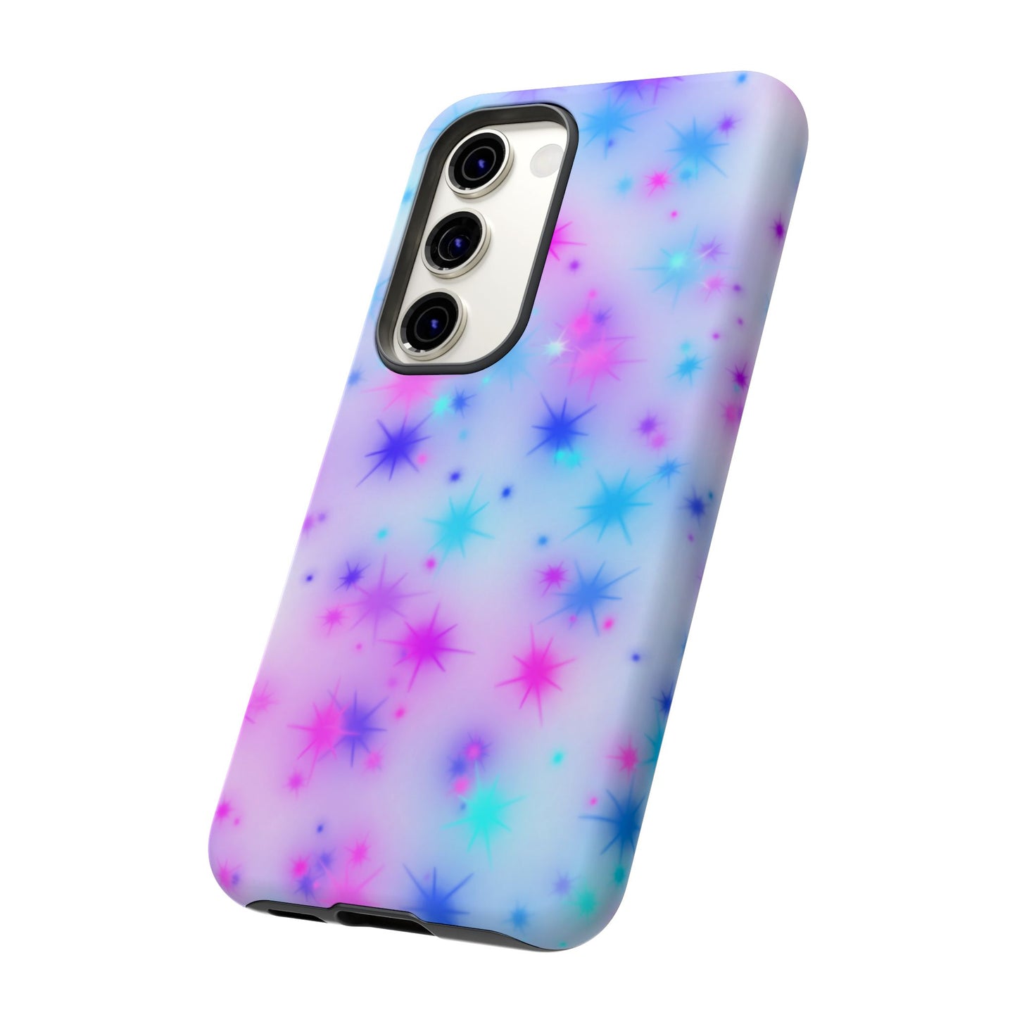 Galaxy Sparkle Tough Phone Case - Pastel Starburst Protective Cover