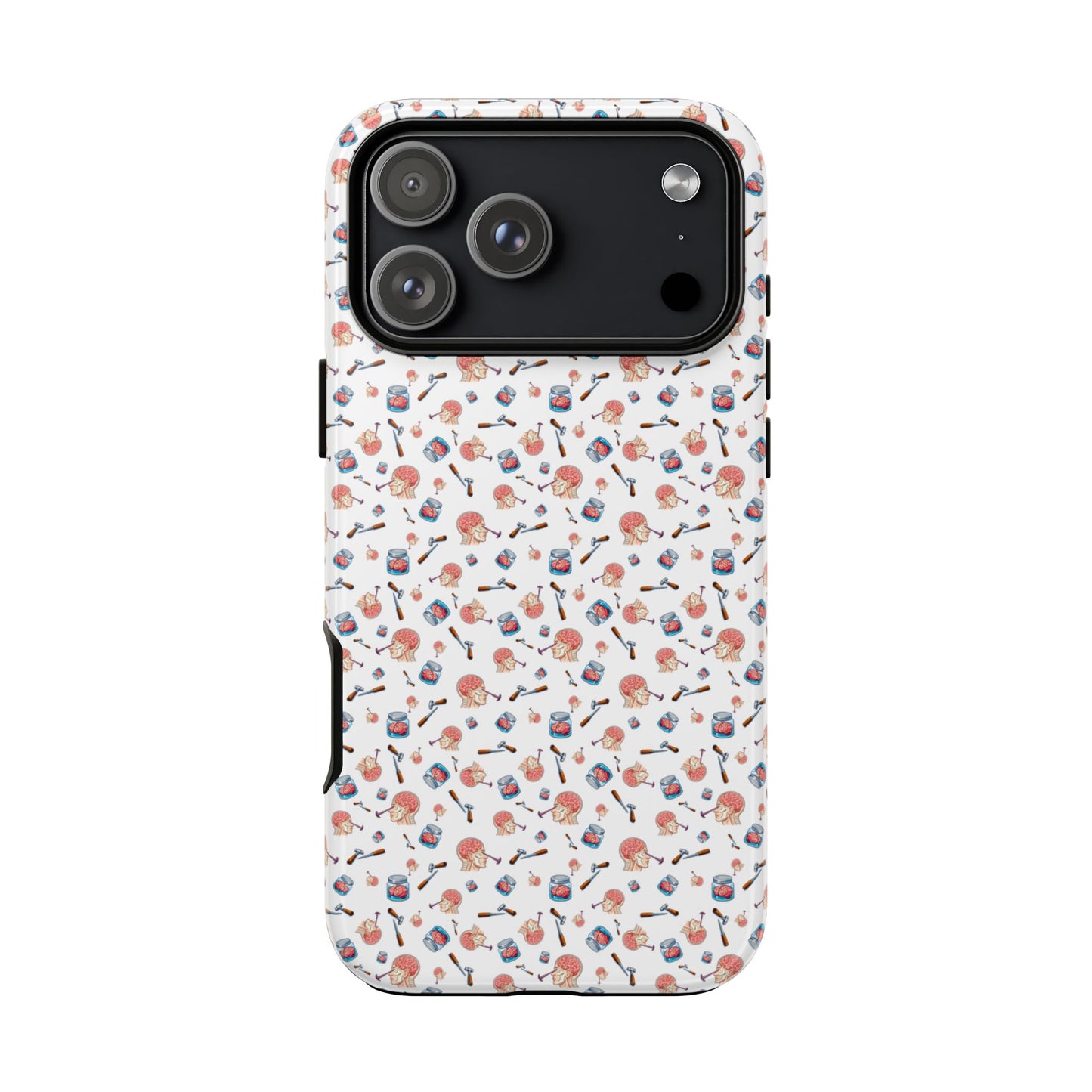Lobotomy design Tough Phone Case – Durable Protective Cover with lobotomy Pattern