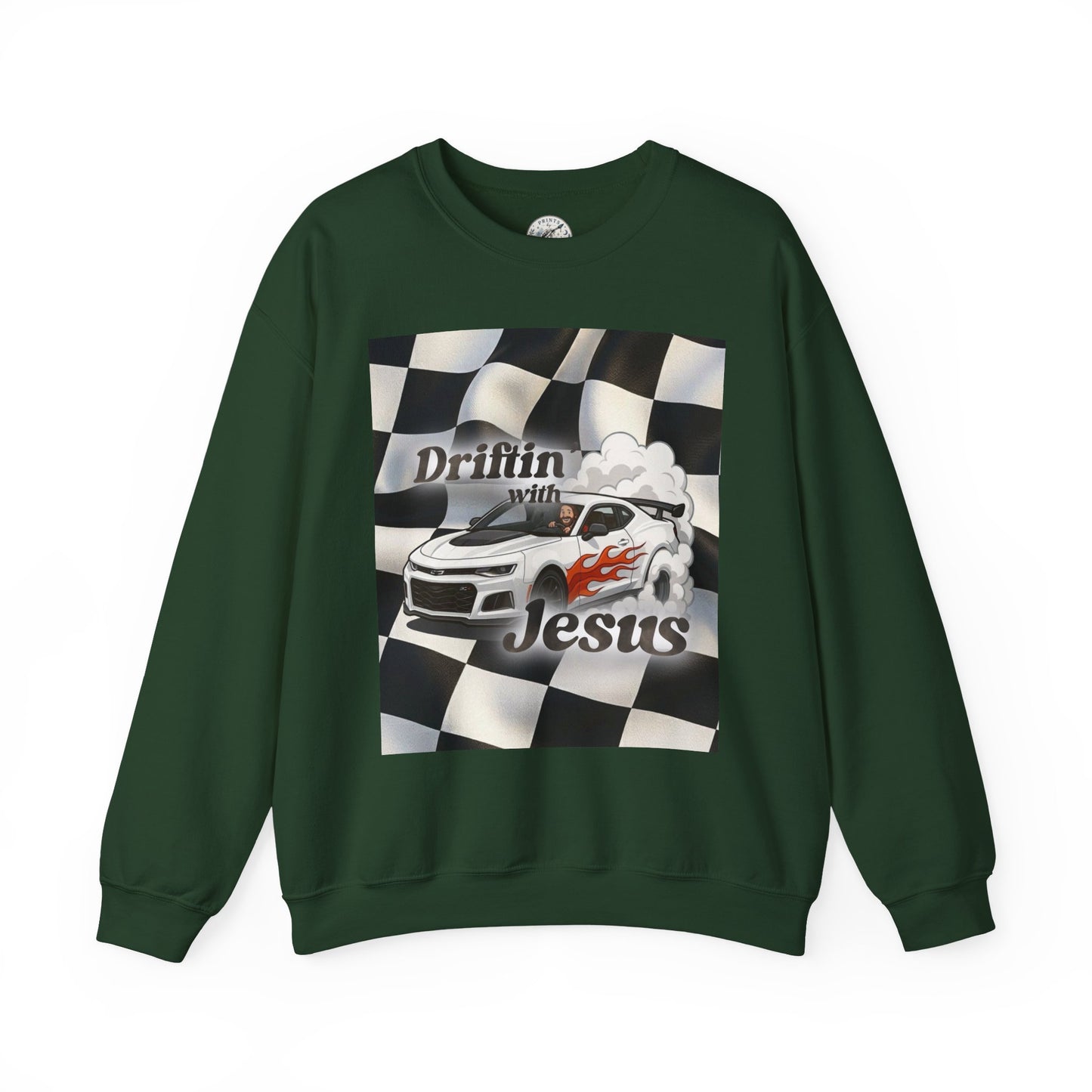 Drifting with Jesus Unisex Heavy Blend™ Crewneck Sweatshirt
