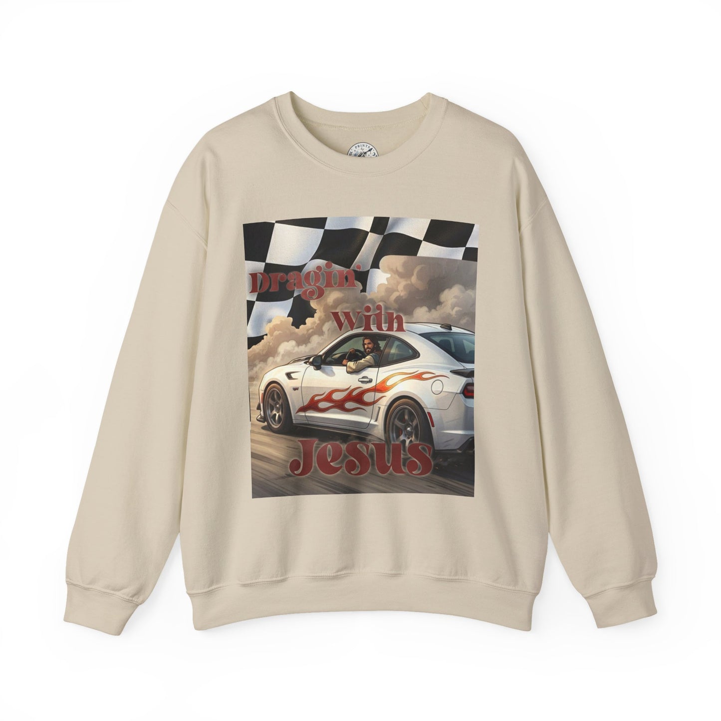 Dragin with Jesus Unisex Heavy Blend™ Crewneck Sweatshirt