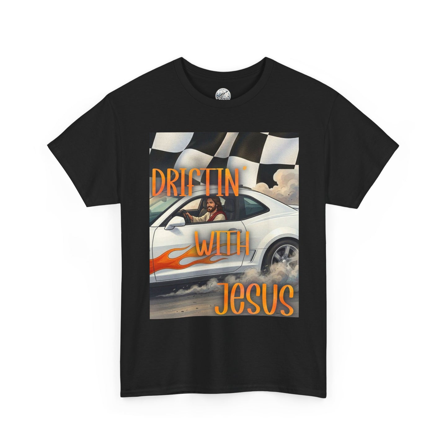 Driftin' with Jesus T-Shirt — Christian Racing Graphic Tee