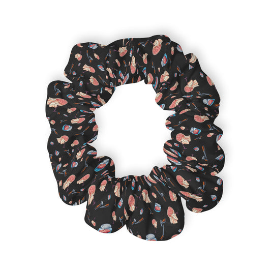 Lobotomy design Scrunchie — lobotomy Print Hair Tie