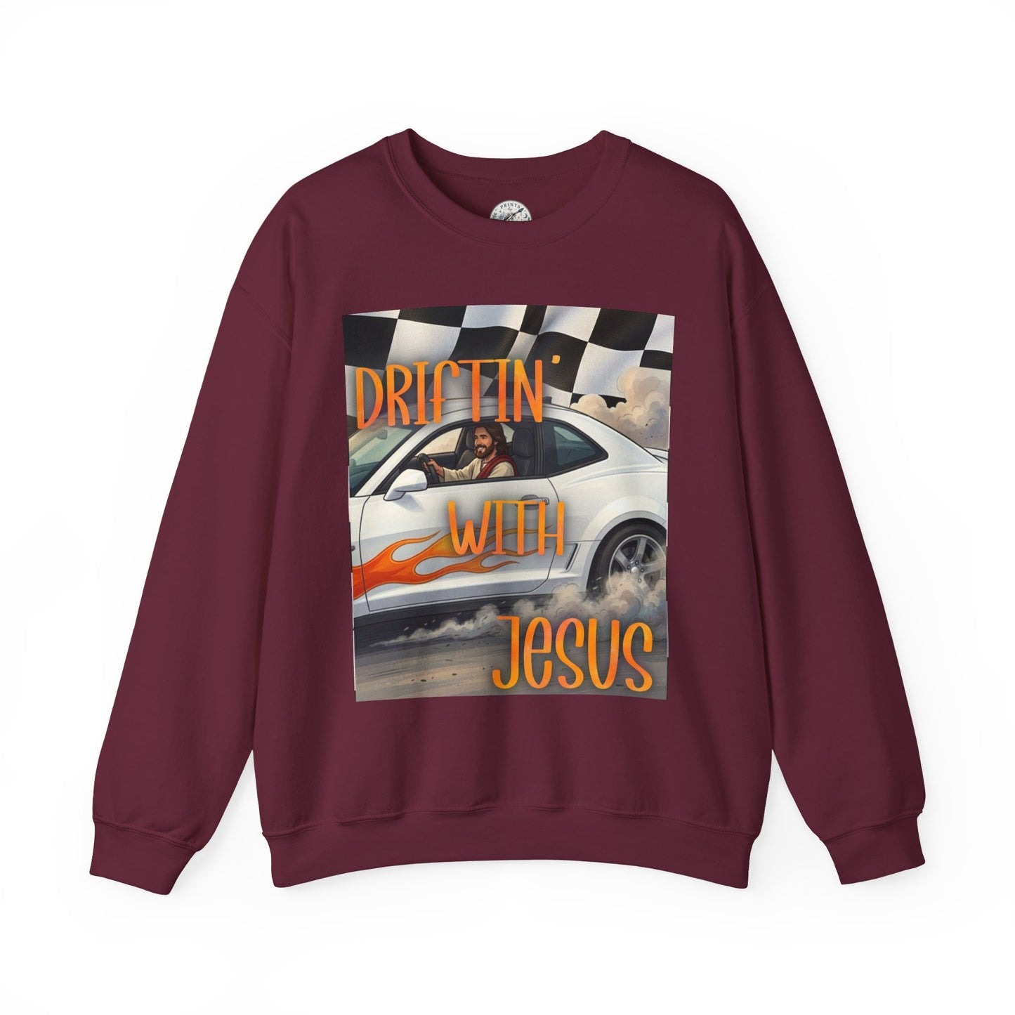 Drifting with Jesus Unisex Heavy Blend™ Crewneck Sweatshirt