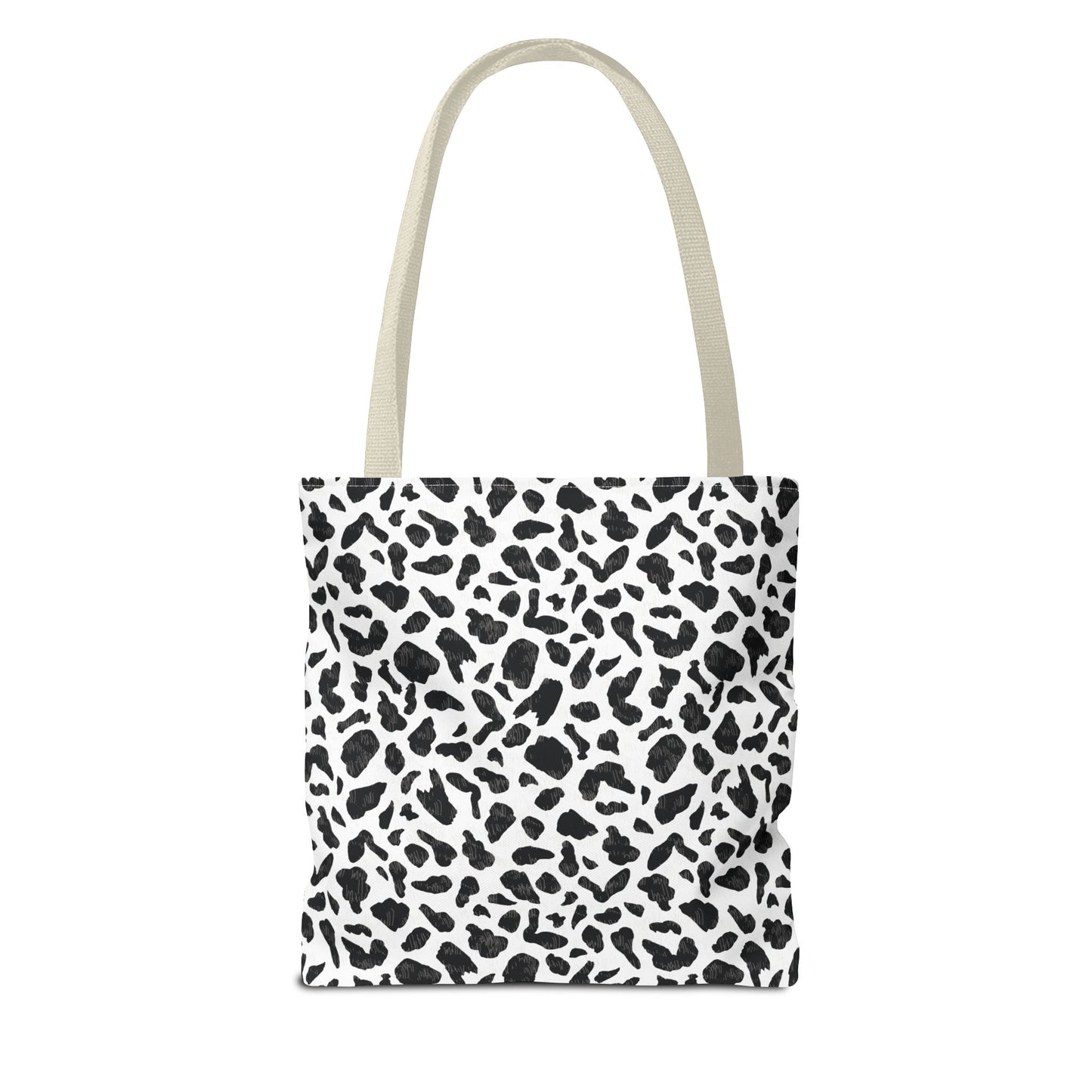 Cow Print Tote Bag – Black & White AOP Canvas Tote