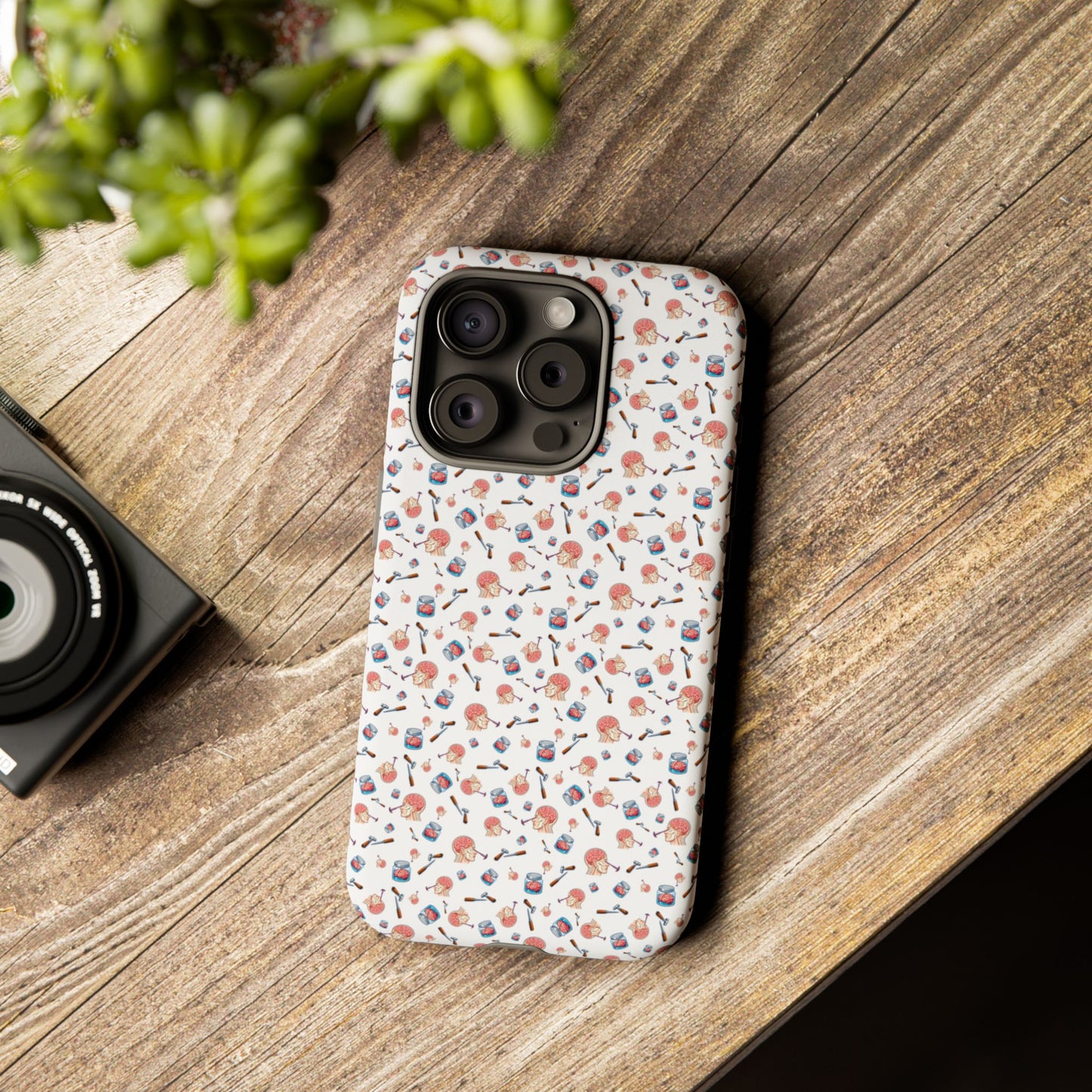 Lobotomy design Tough Phone Case – Durable Protective Cover with lobotomy Pattern