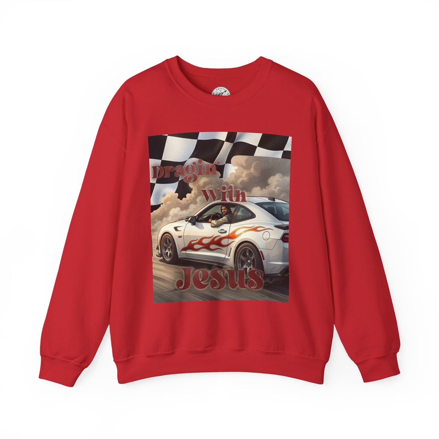 Dragin with Jesus Unisex Heavy Blend™ Crewneck Sweatshirt