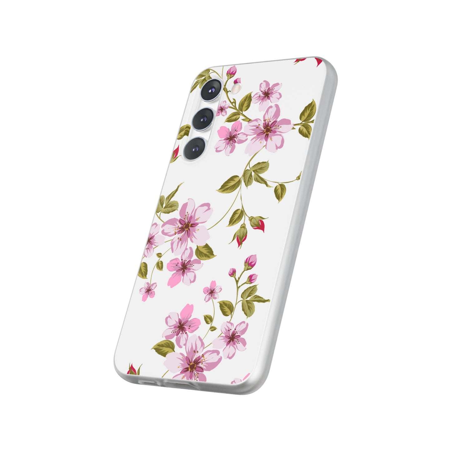 Floral Pink Blossom Phone Case — Slim Flexi Protective Case