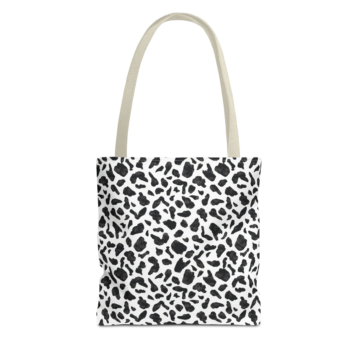 Cow Print Tote Bag – Black & White AOP Canvas Tote