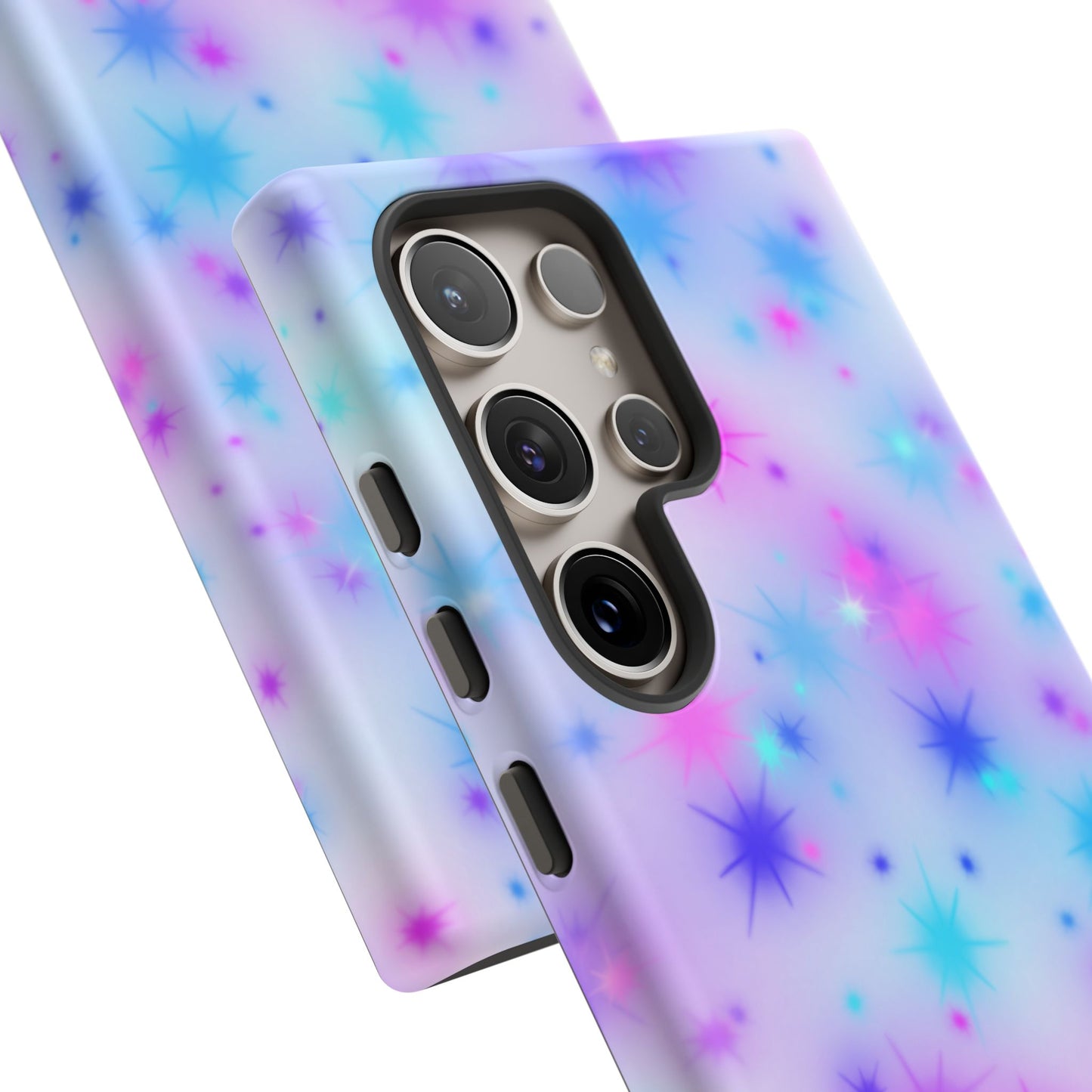 Galaxy Sparkle Tough Phone Case - Pastel Starburst Protective Cover