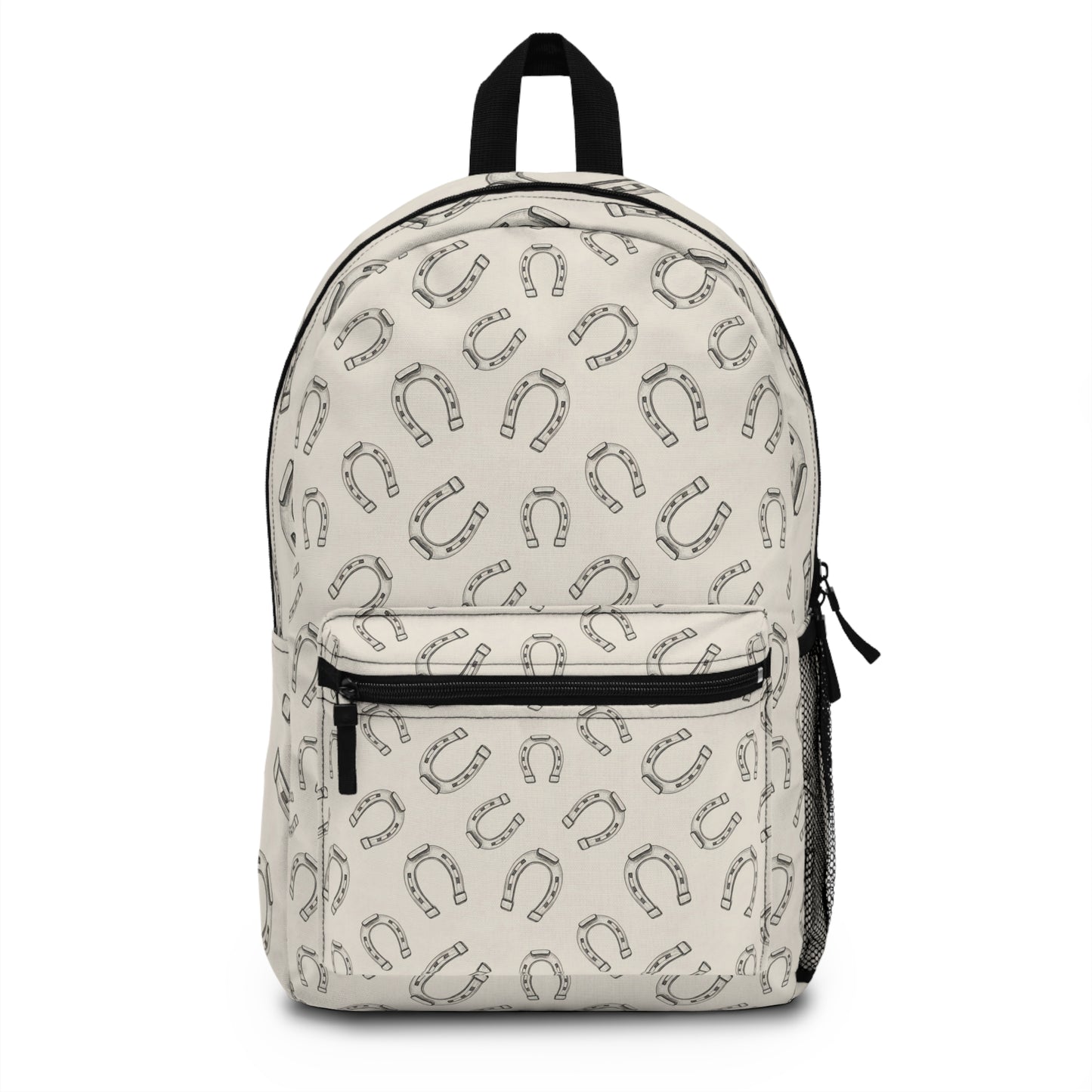 Horseshoe Pattern Backpack — Vintage Lucky Charm School & Travel Bag