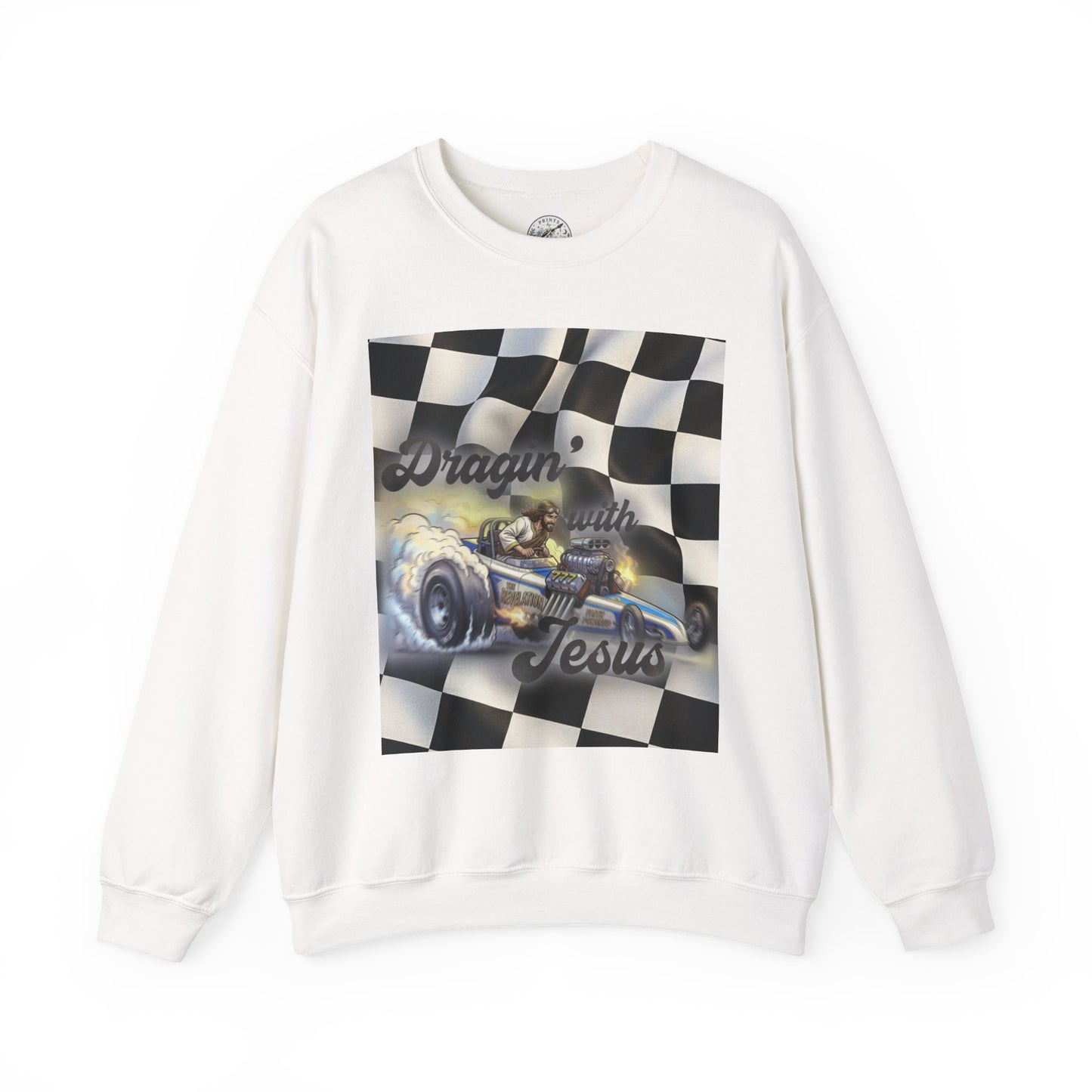 Dragon with Jesus Unisex Heavy Blend™ Crewneck Sweatshirt