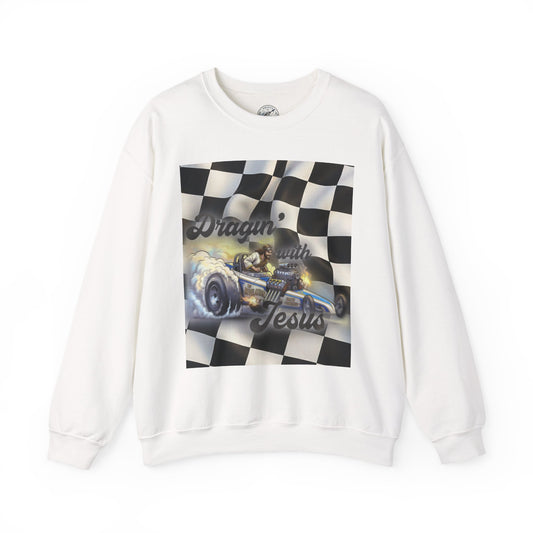 Dragon with Jesus Unisex Heavy Blend™ Crewneck Sweatshirt