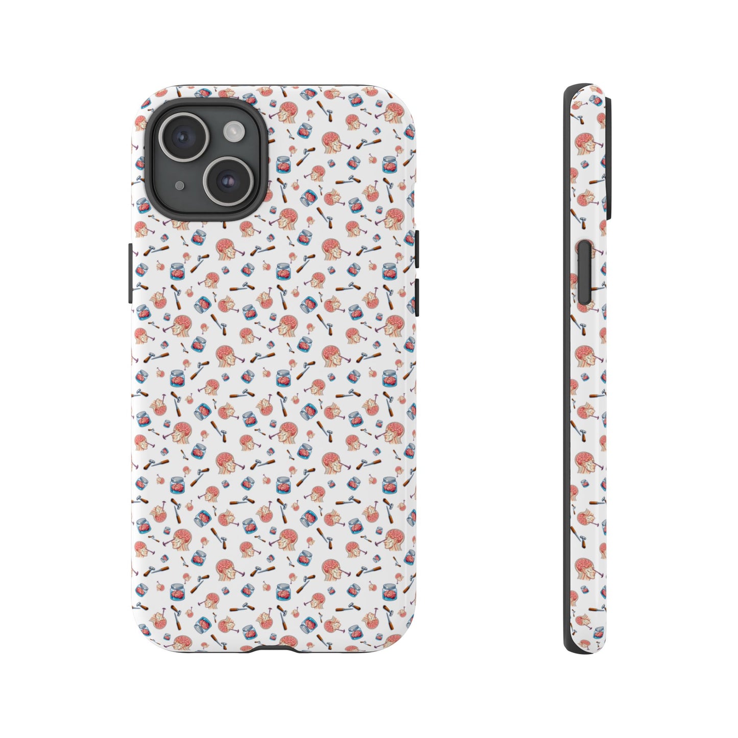 Lobotomy design Tough Phone Case – Durable Protective Cover with lobotomy Pattern