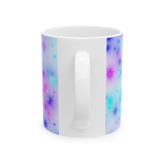 'You're Like Really Pretty' Ceramic Mug — Cute Pastel Starburst Coffee Cup (11oz & 15oz)