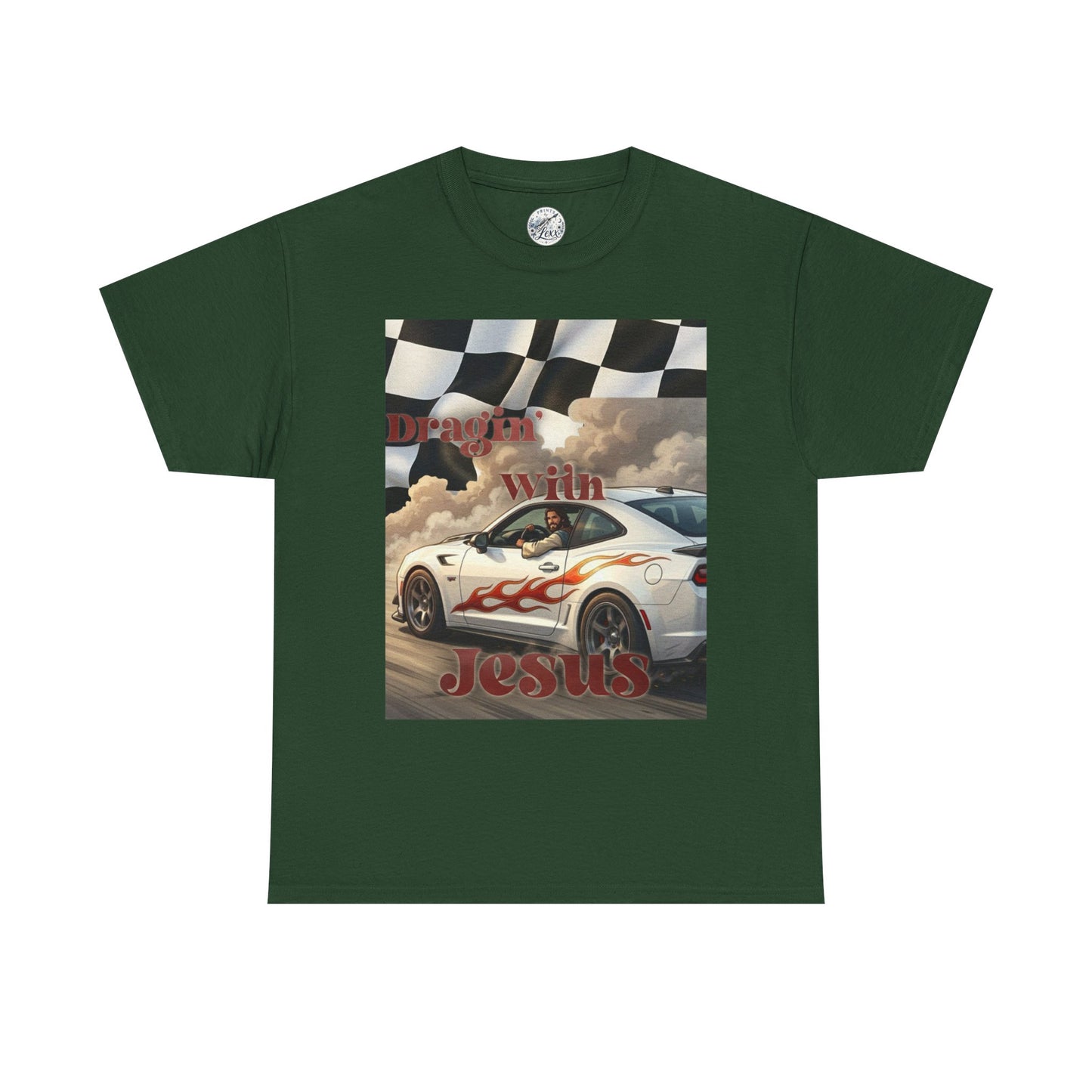 Racing With Jesus T-Shirt — Faith & Speed Graphic Tee