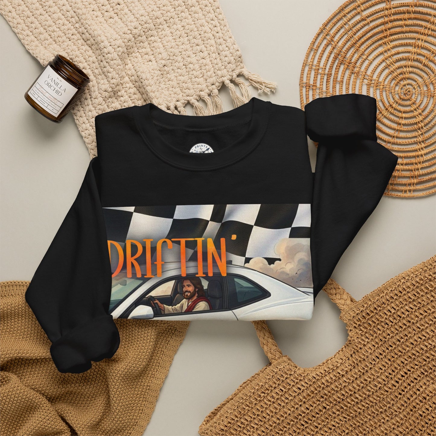 Drifting with Jesus Unisex Heavy Blend™ Crewneck Sweatshirt