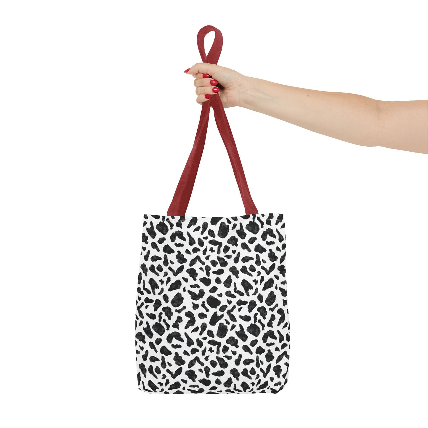 Cow Print Tote Bag – Black & White AOP Canvas Tote