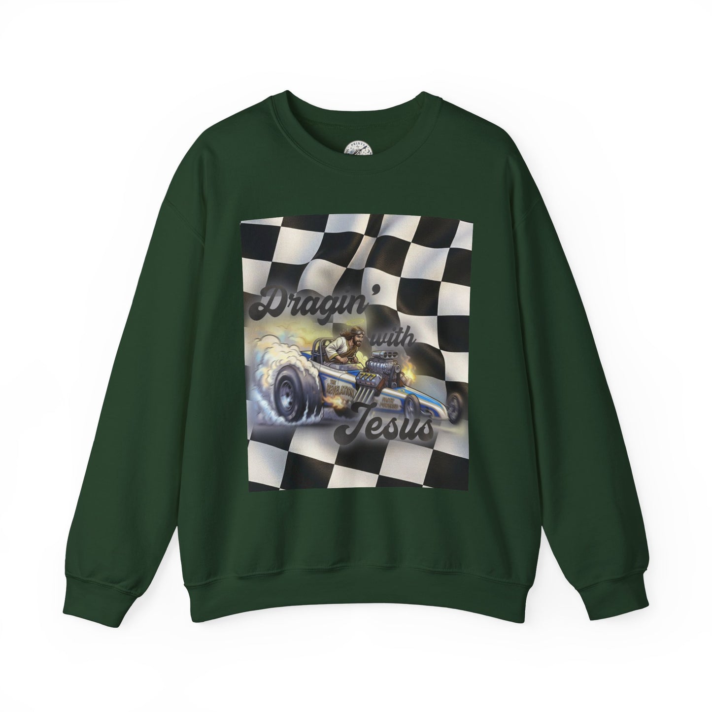 Dragon with Jesus Unisex Heavy Blend™ Crewneck Sweatshirt