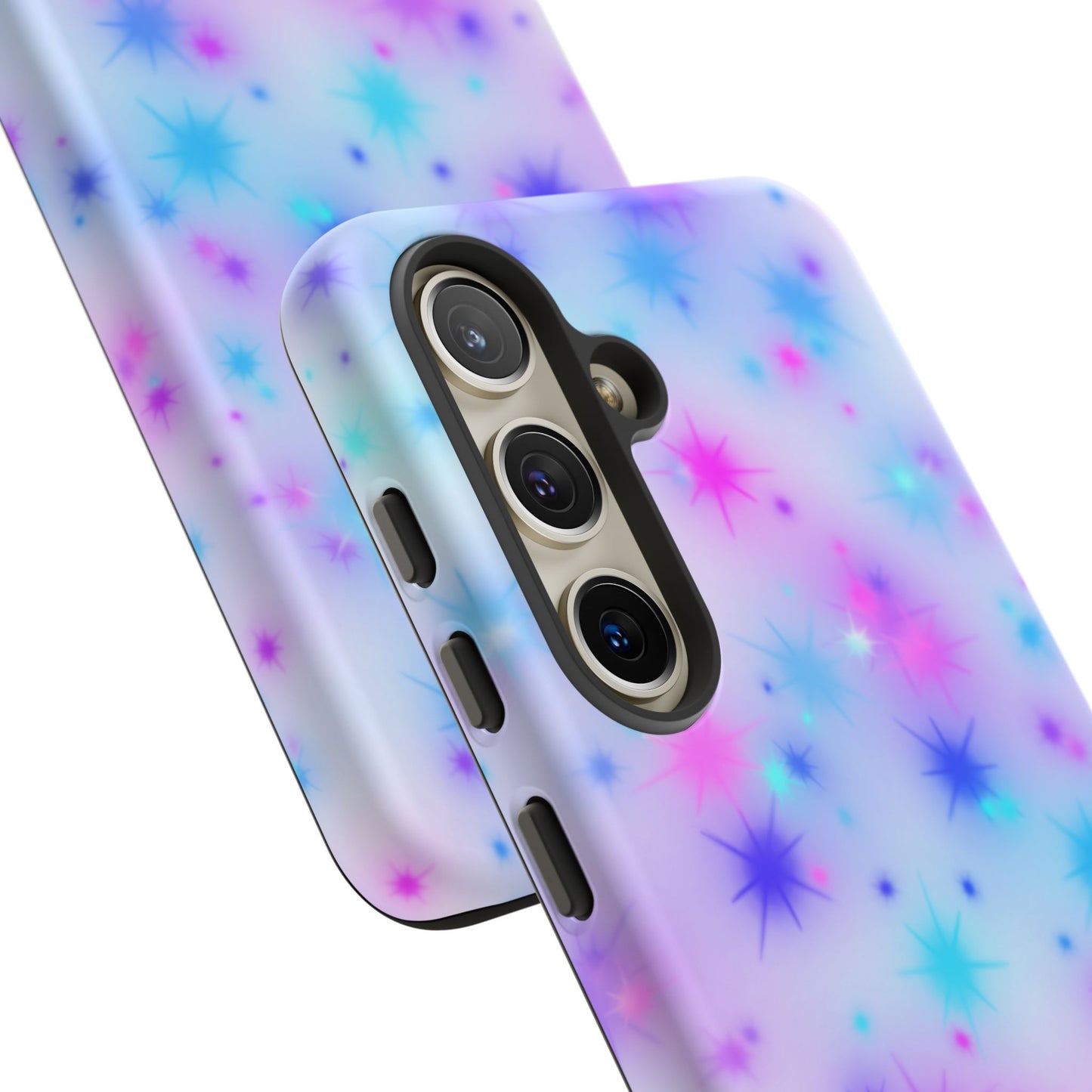 Galaxy Sparkle Tough Phone Case - Pastel Starburst Protective Cover