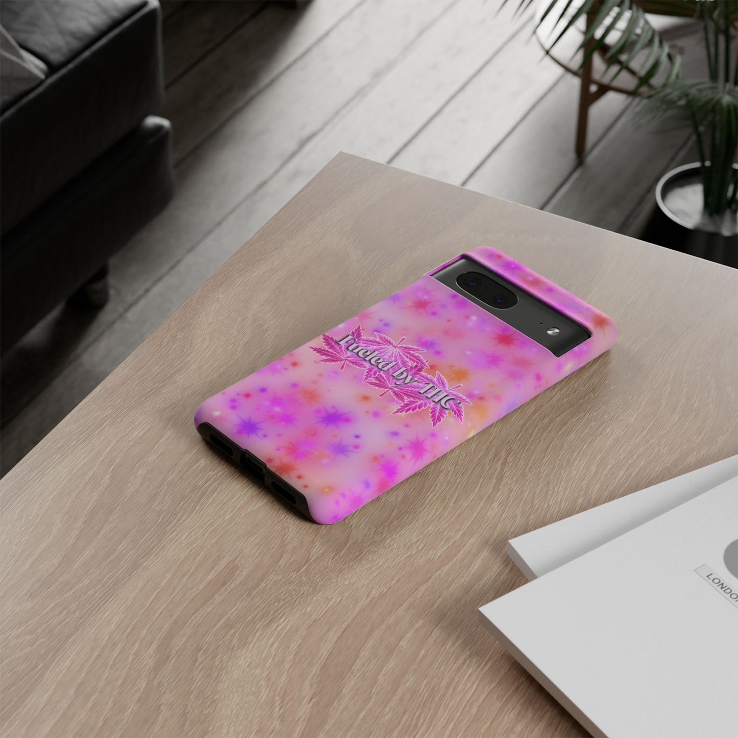 Tough Case — "Fueled by THC" Pink Tie-Dye Phone Cover