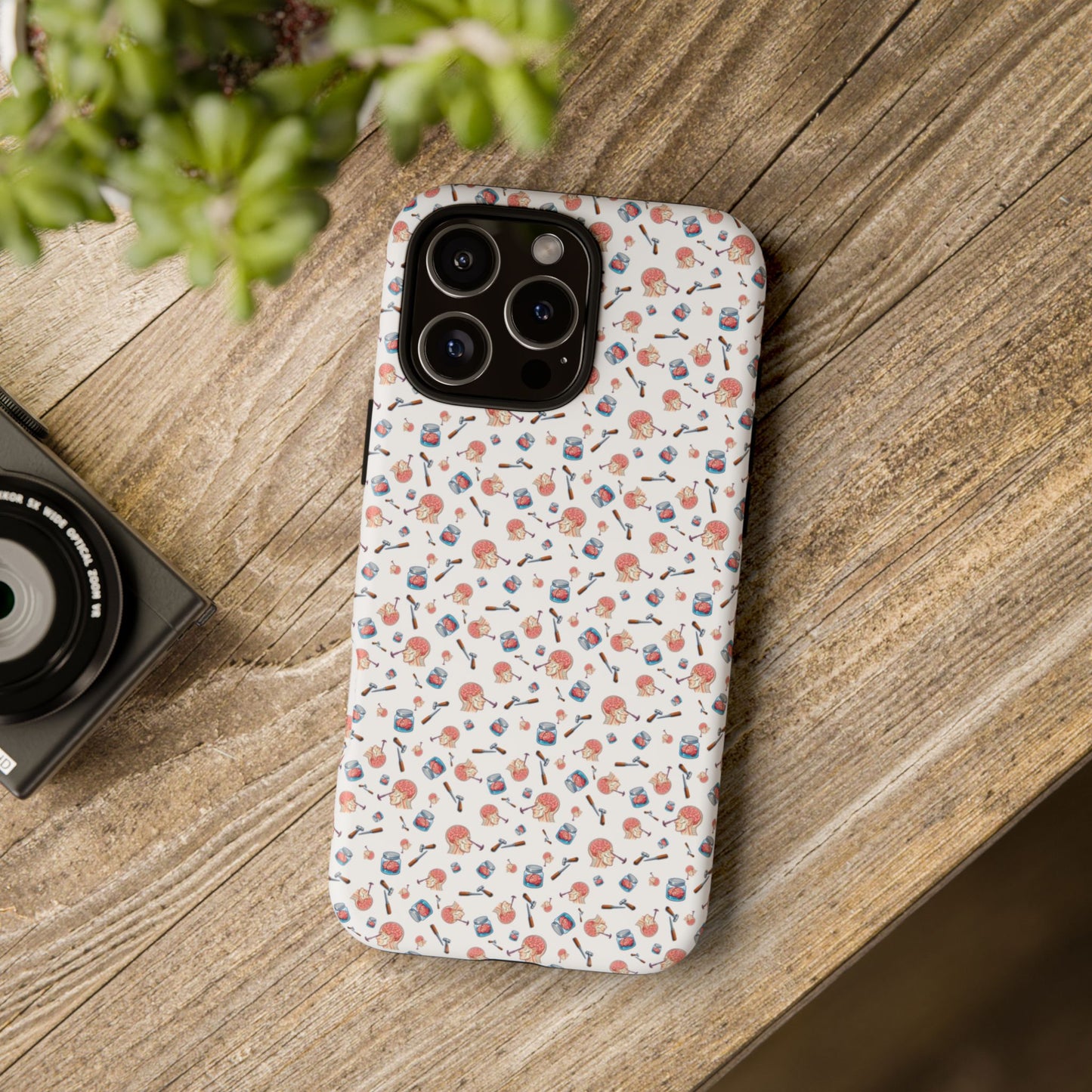 Lobotomy design Tough Phone Case – Durable Protective Cover with lobotomy Pattern
