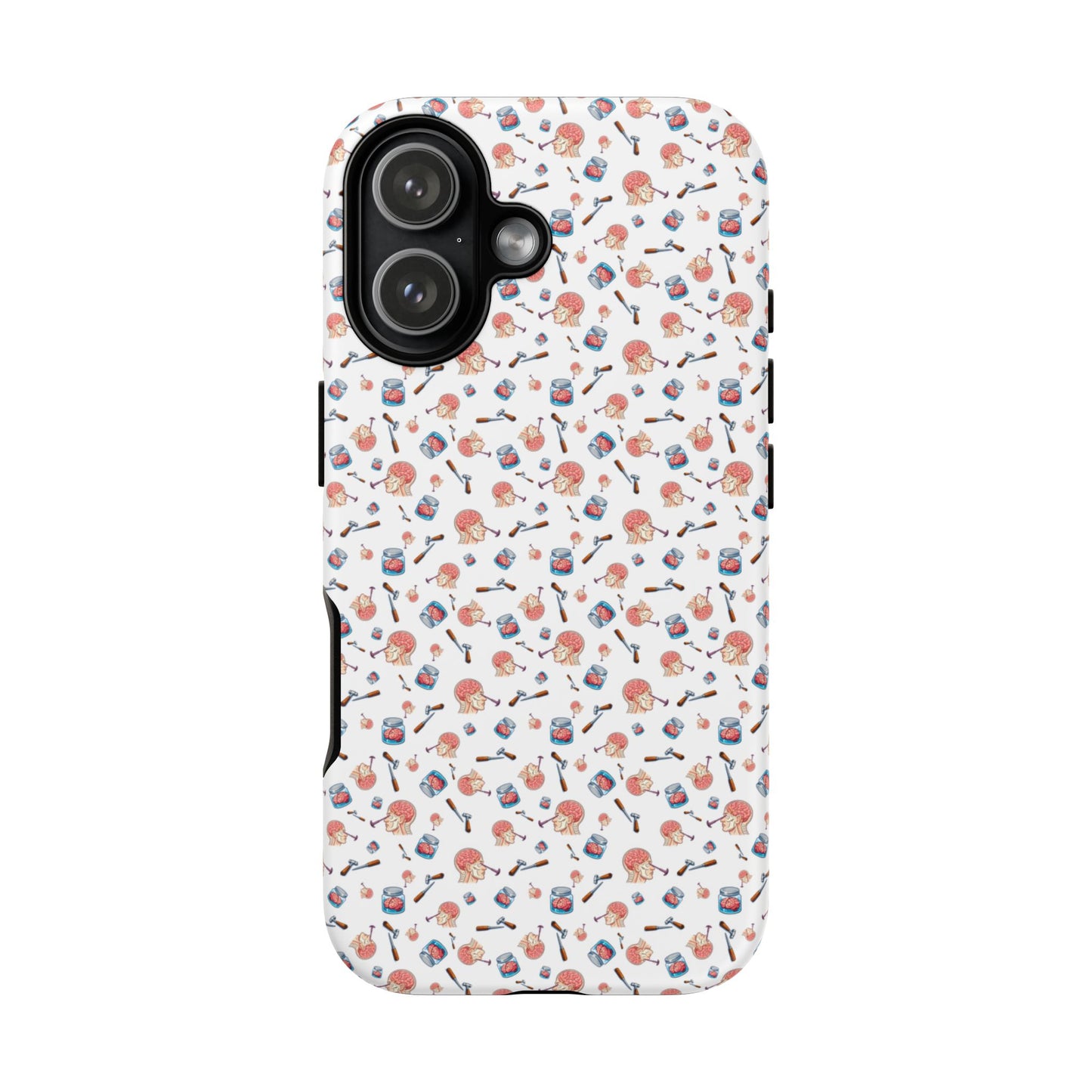 Lobotomy design Tough Phone Case – Durable Protective Cover with lobotomy Pattern