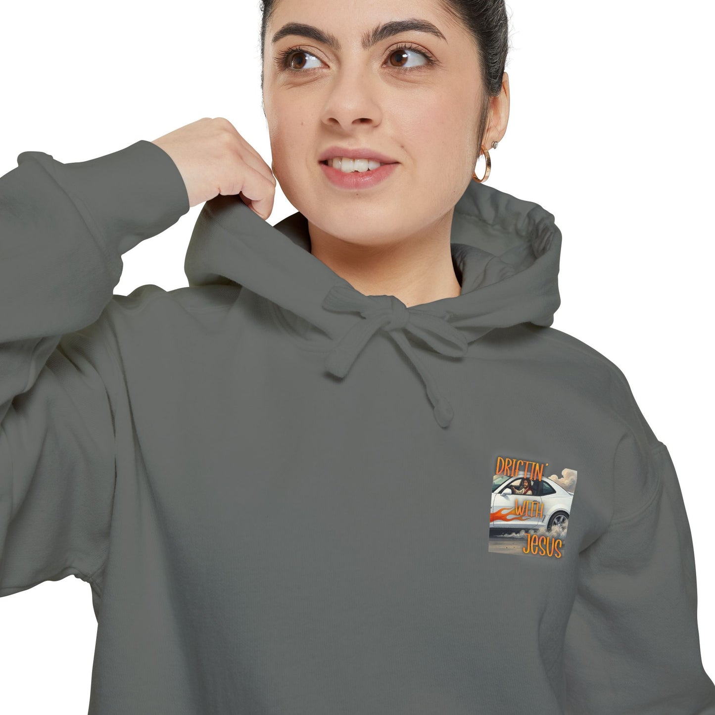 Drifting with jesus Hoodie — racing Graphic