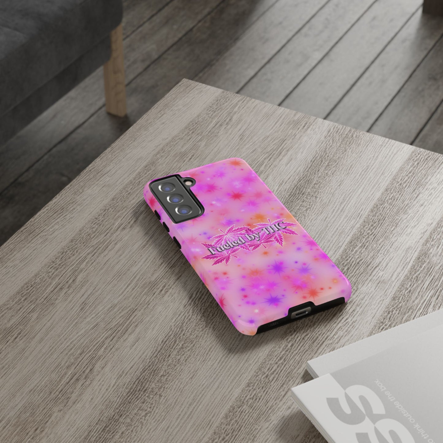 Tough Case — "Fueled by THC" Pink Tie-Dye Phone Cover