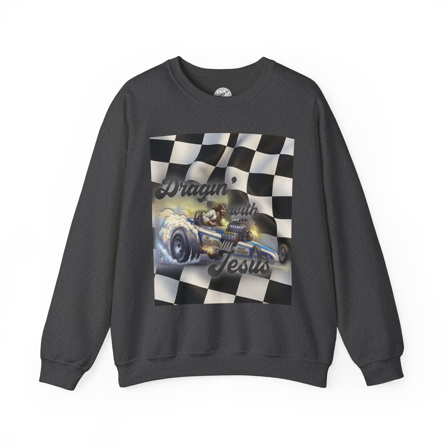 Dragon with Jesus Unisex Heavy Blend™ Crewneck Sweatshirt