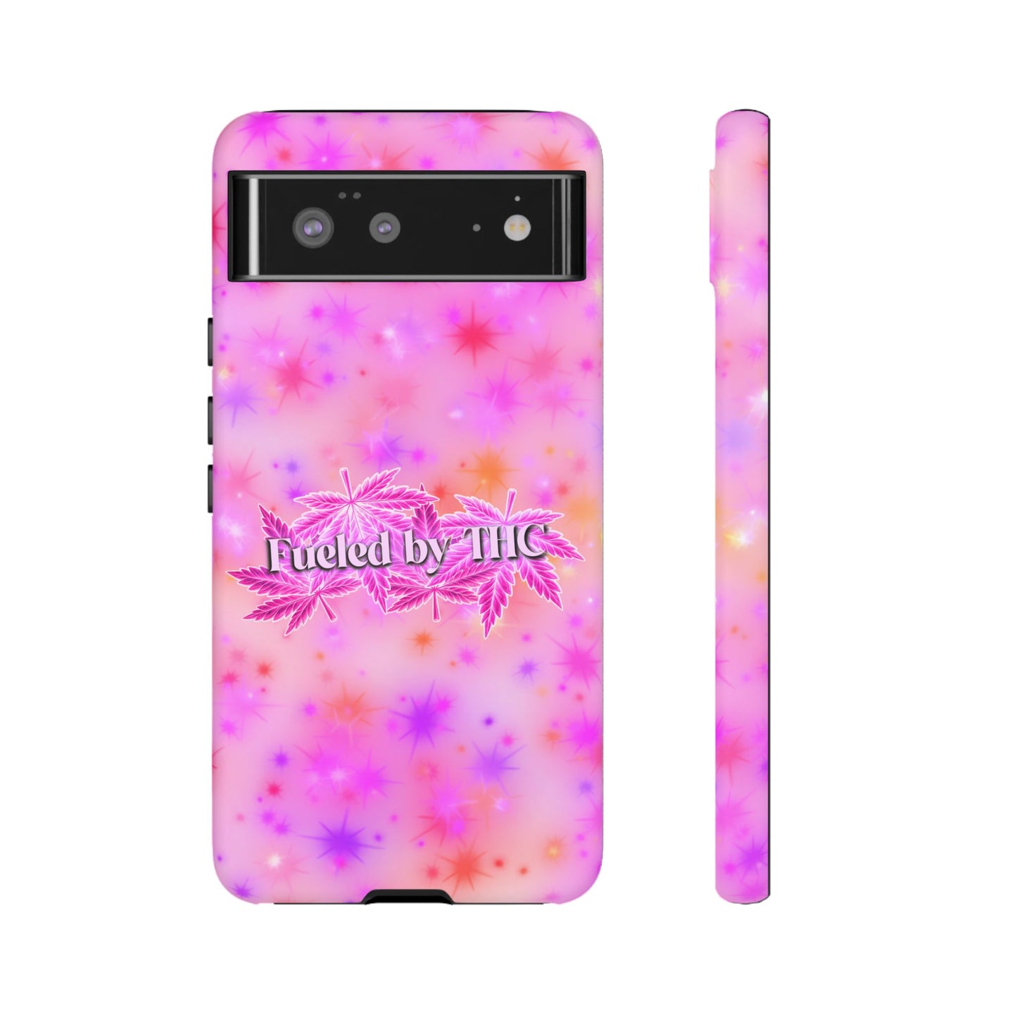 Tough Case — "Fueled by THC" Pink Tie-Dye Phone Cover