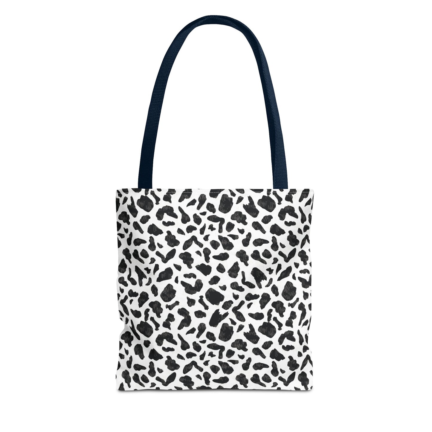 Cow Print Tote Bag – Black & White AOP Canvas Tote