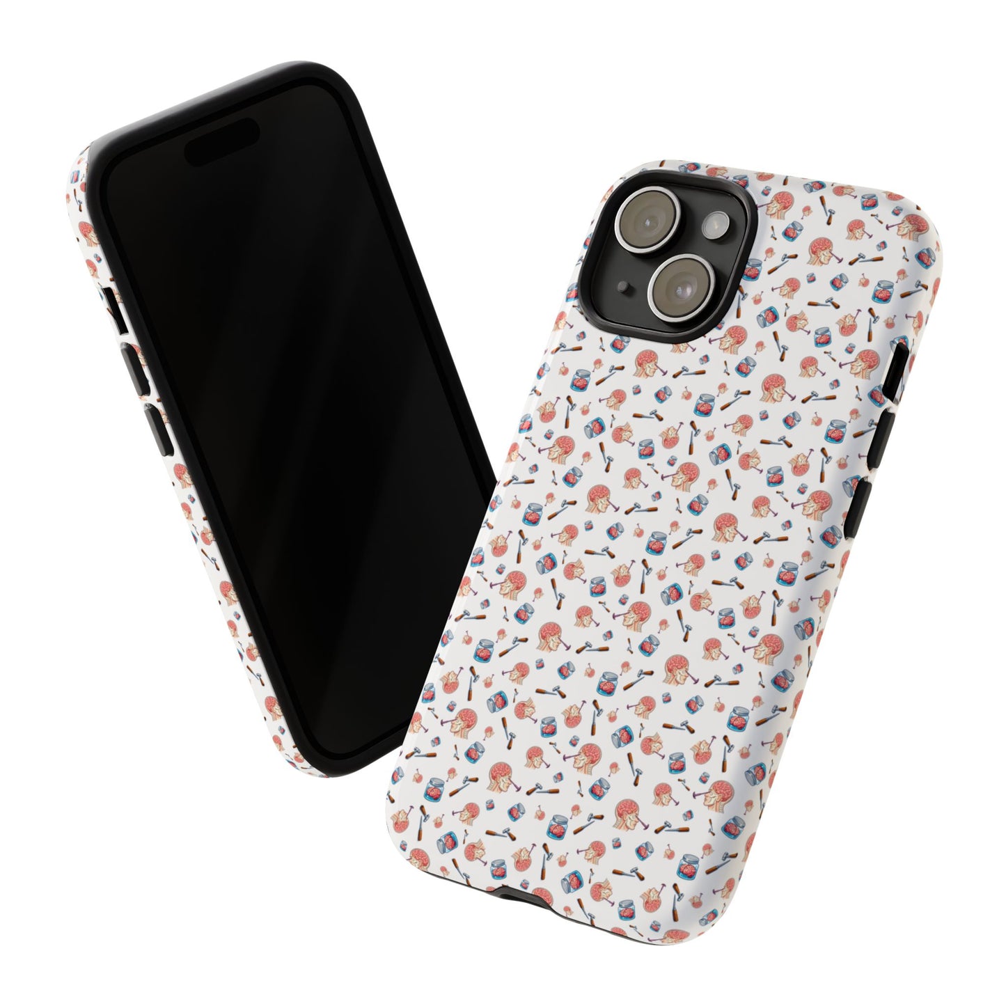 Lobotomy design Tough Phone Case – Durable Protective Cover with lobotomy Pattern