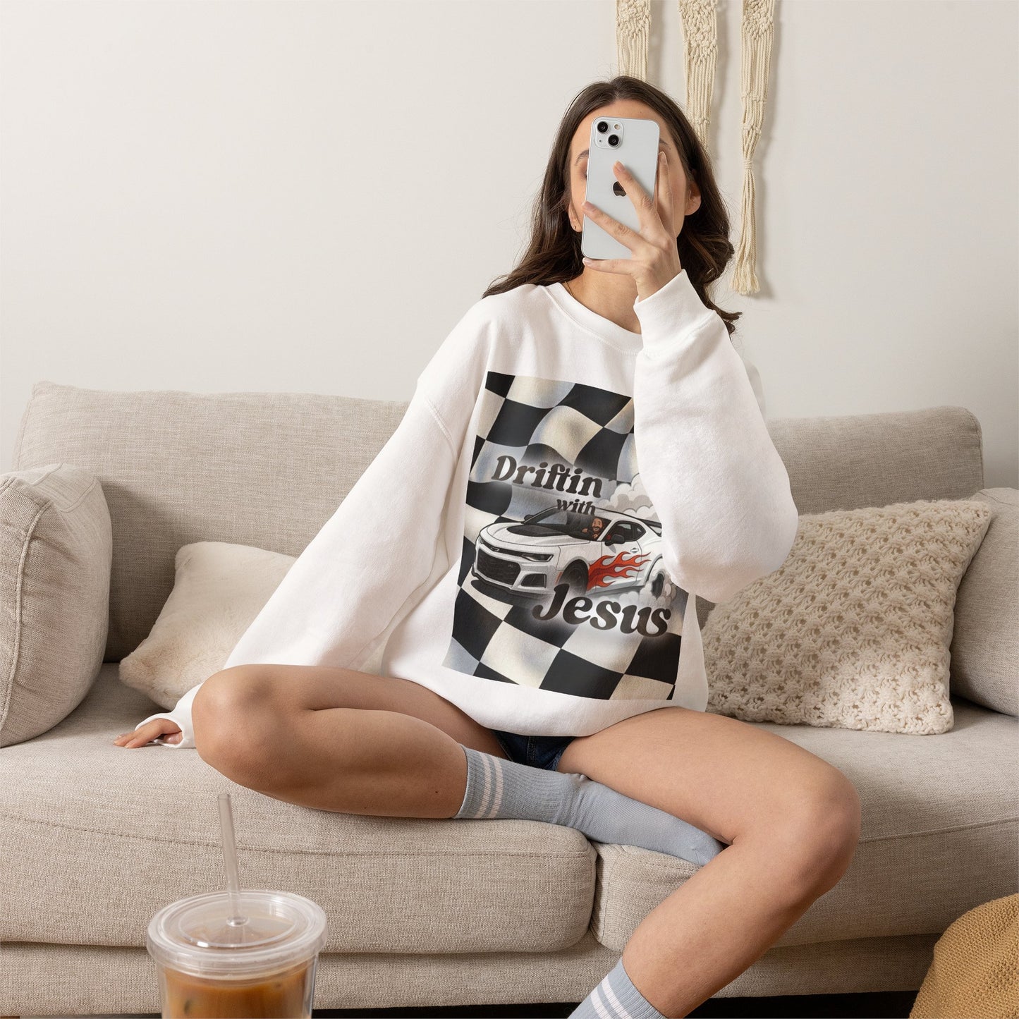 Drifting with Jesus Unisex Heavy Blend™ Crewneck Sweatshirt