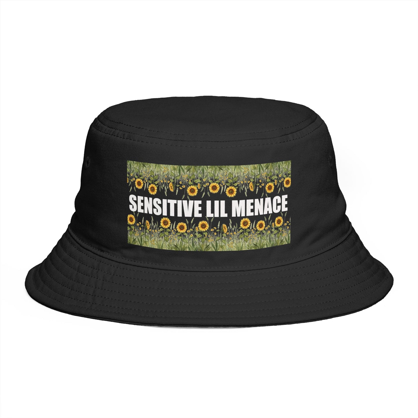 Sensitive Lil Menace Sunflower Bucket Hat