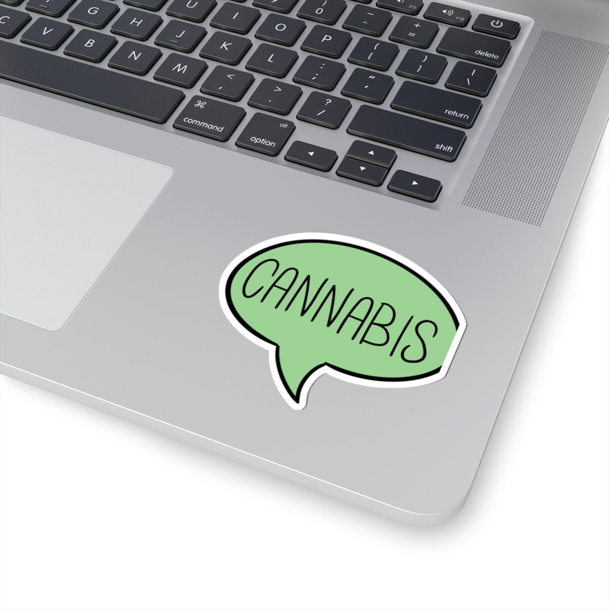 Cannabis Speech Bubble Kiss-Cut Sticker