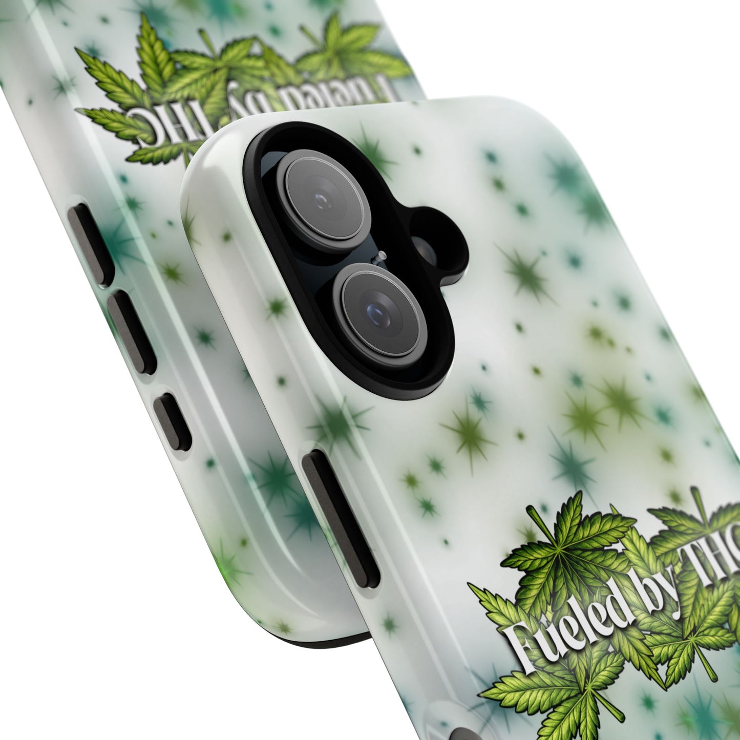 Phone Case — “Fueled by THC” Green Leaf Design