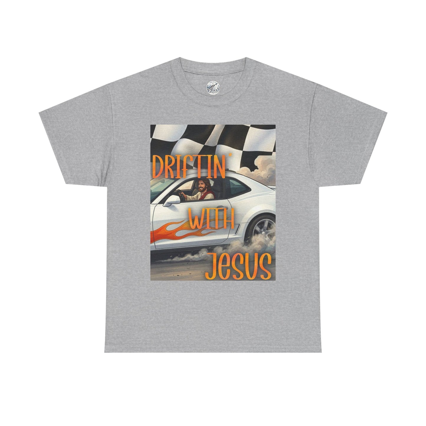 Driftin' with Jesus T-Shirt — Christian Racing Graphic Tee