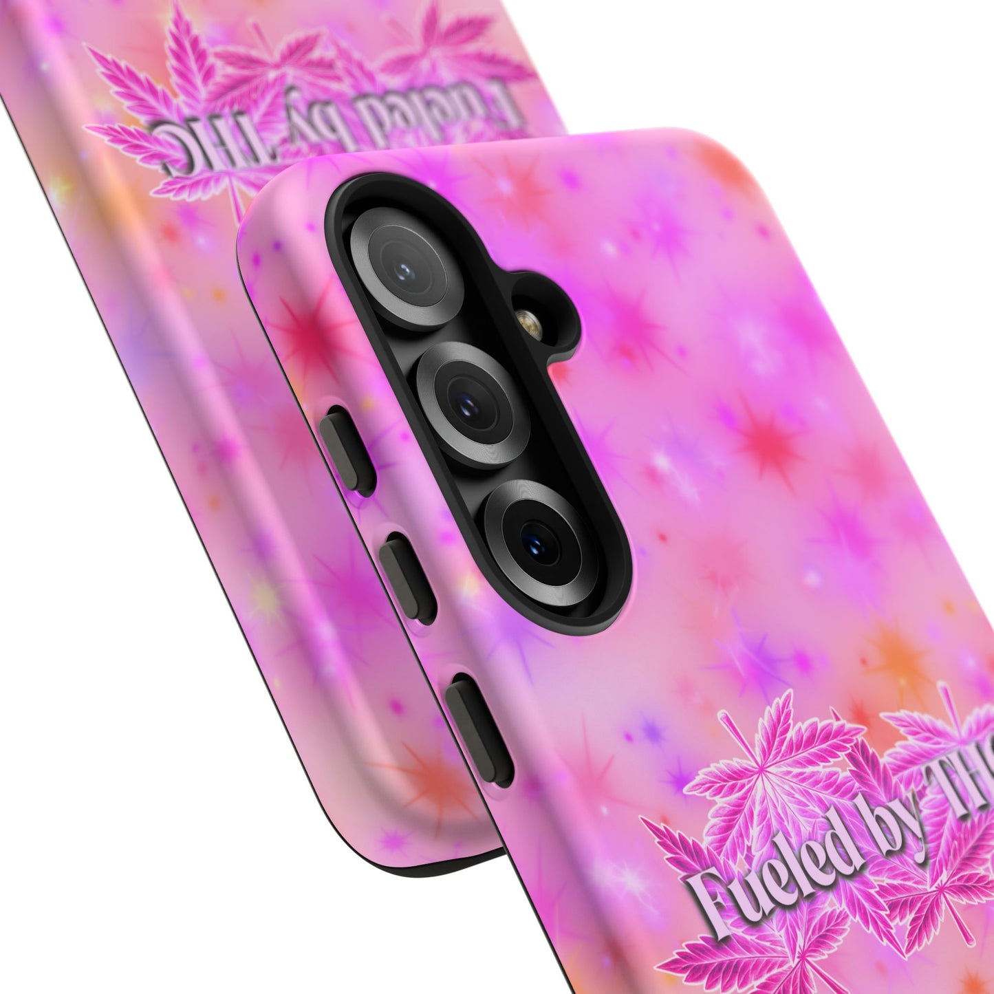 Tough Case — "Fueled by THC" Pink Tie-Dye Phone Cover