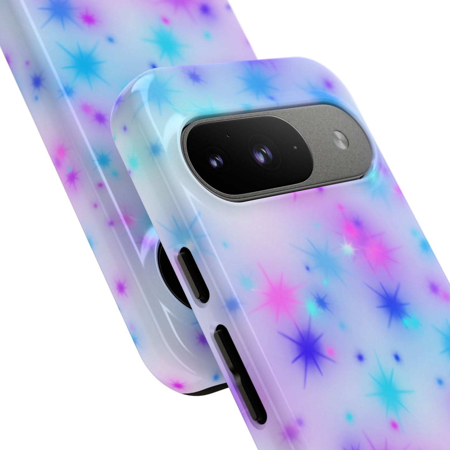 Galaxy Sparkle Tough Phone Case - Pastel Starburst Protective Cover