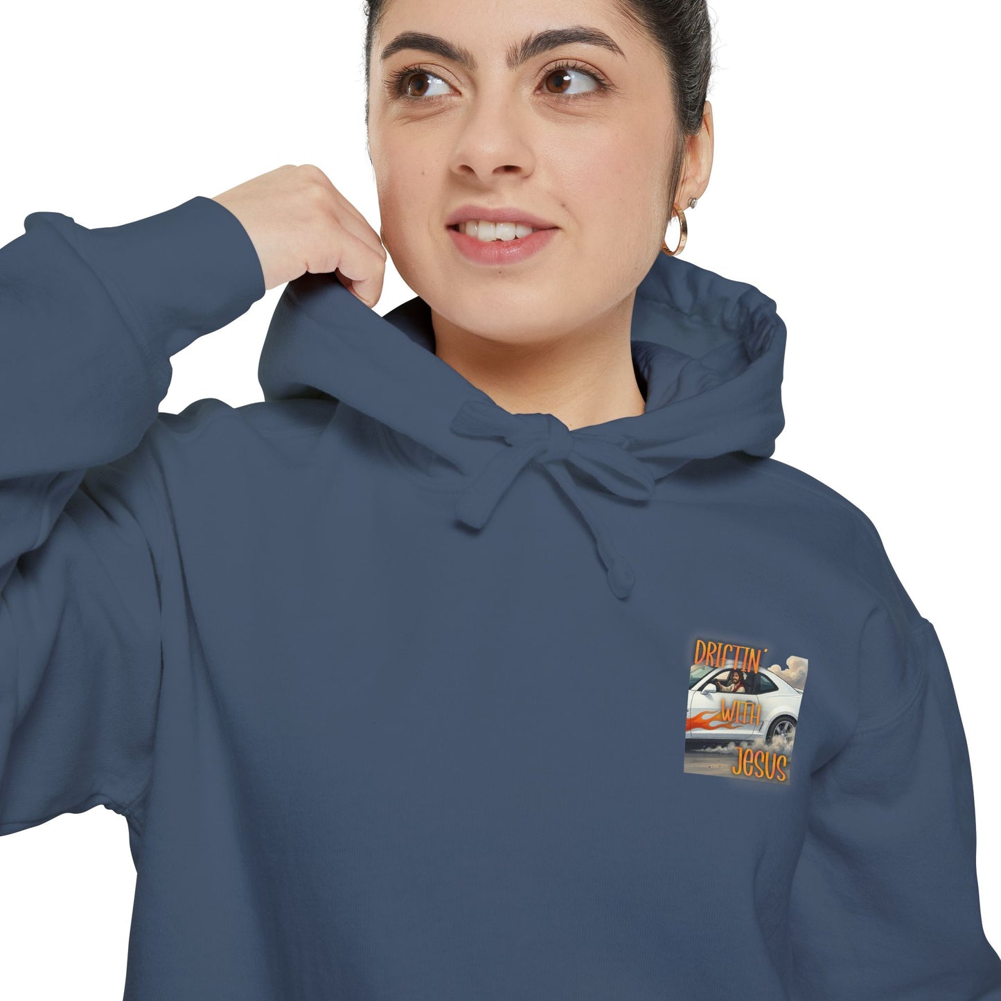 Drifting with jesus Hoodie — racing Graphic