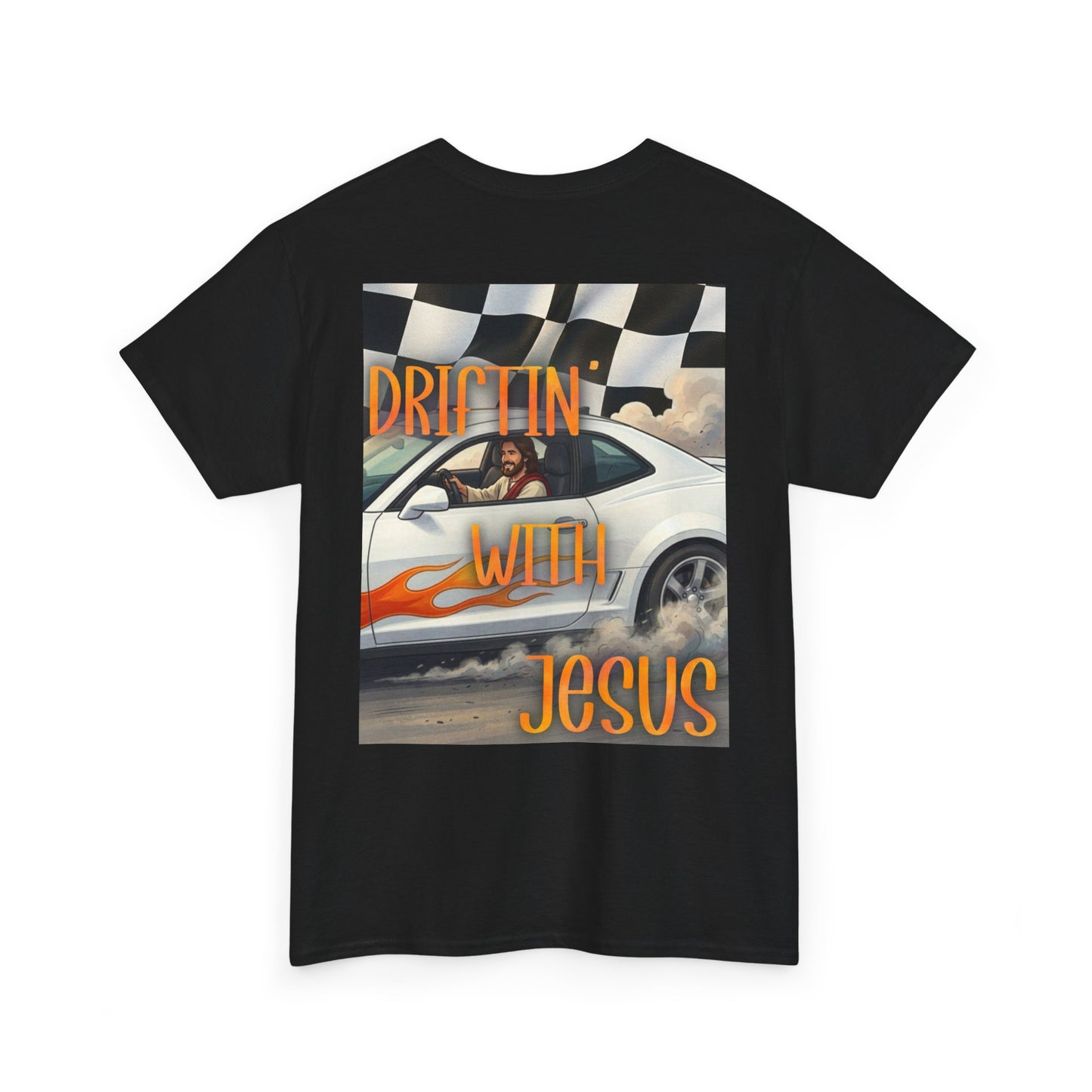 Driftin' With Jesus T-Shirt — Vintage Car Faith Graphic Tee