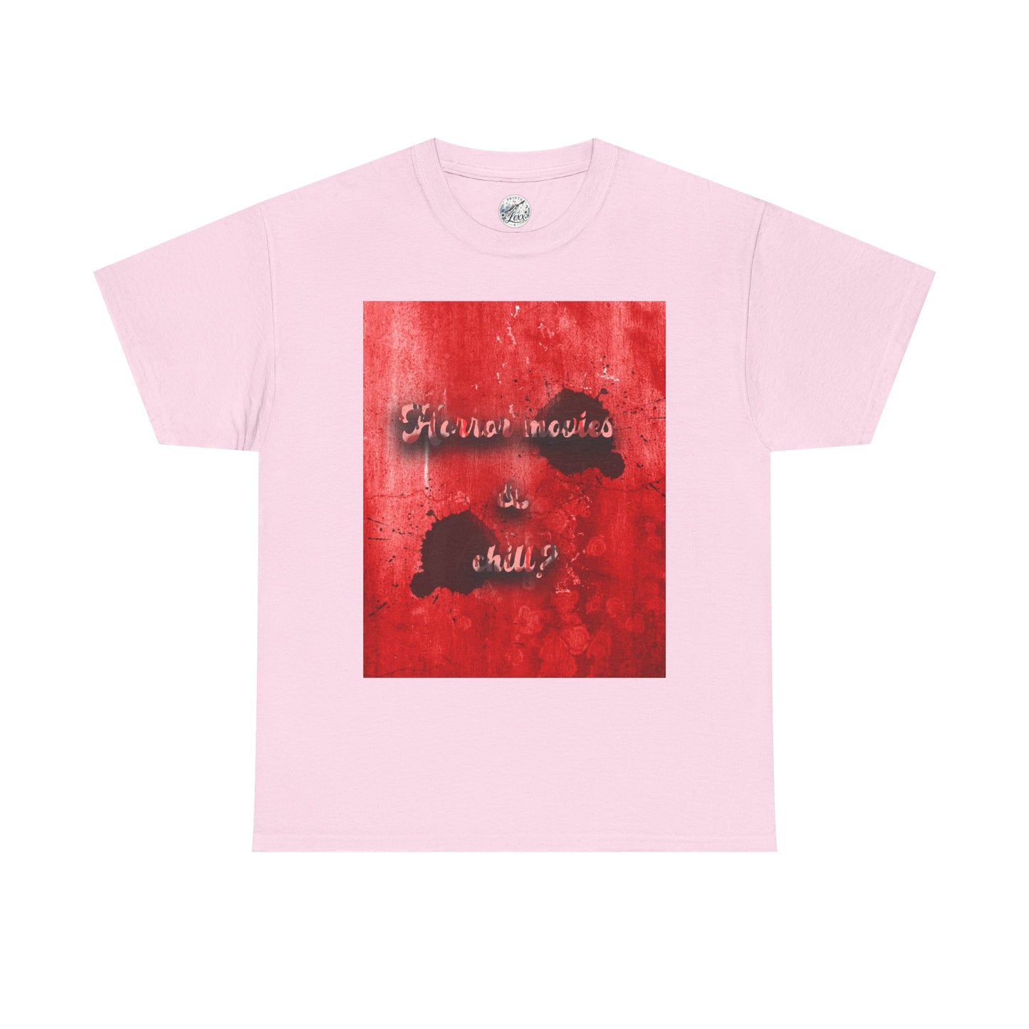 Graphic Tee – 'Horror movies & chill’ Ink Splash Design