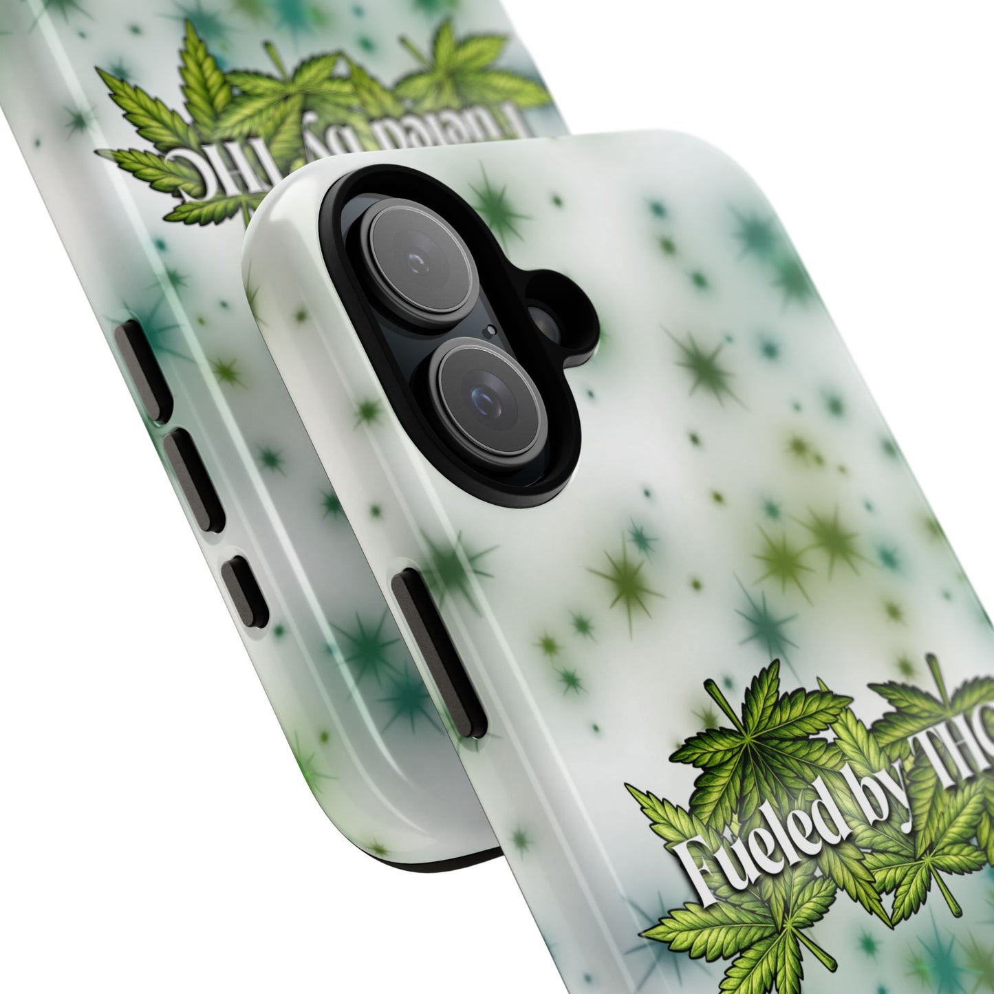 Phone Case — “Fueled by THC” Green Leaf Design