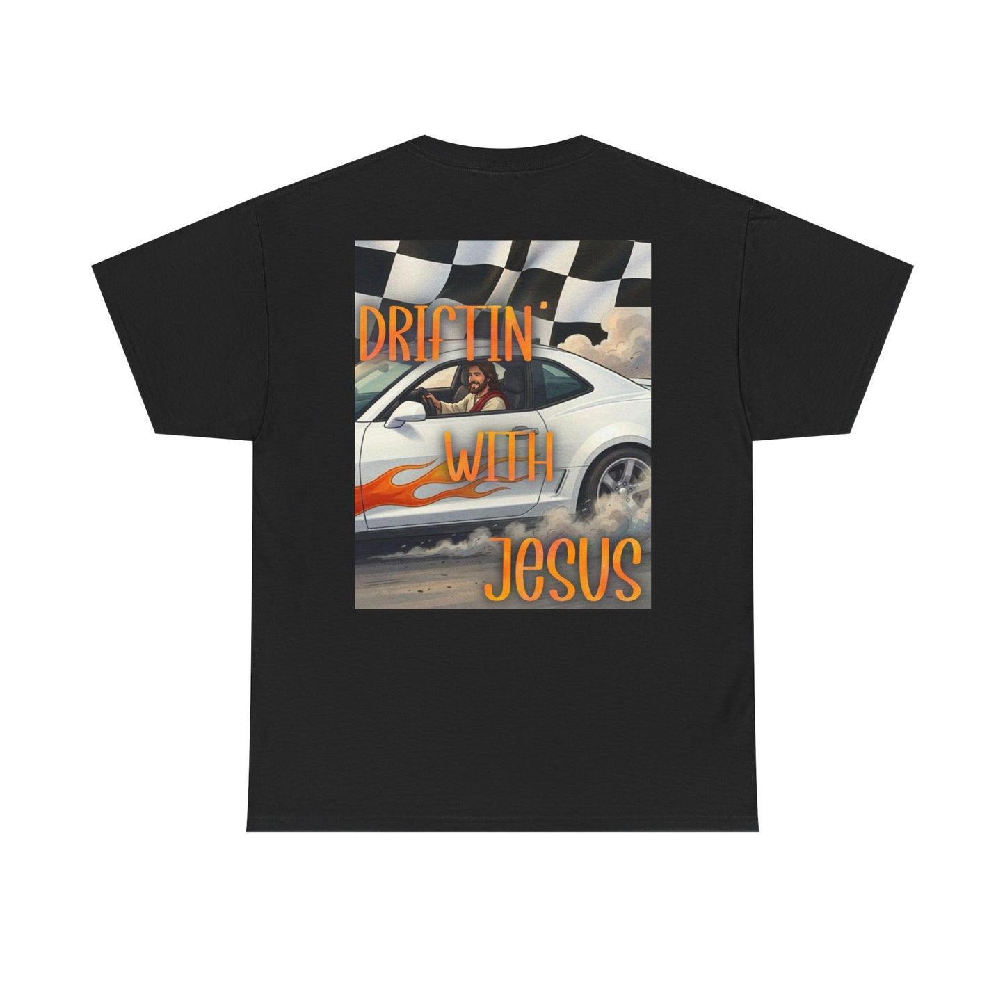 Driftin' With Jesus T-Shirt — Vintage Car Faith Graphic Tee