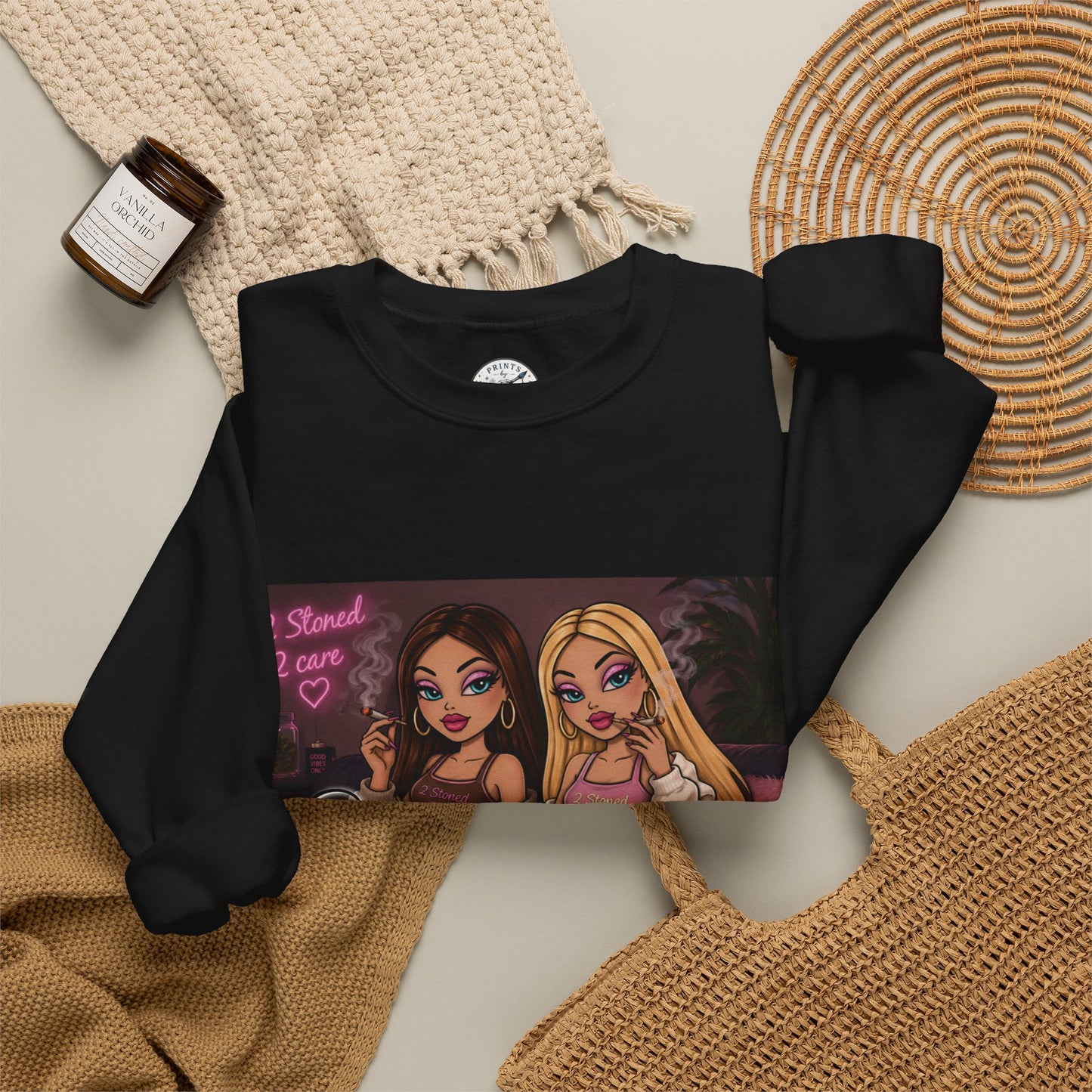 Smoke blunt serve cunt Unisex Heavy Blend™ Crewneck Sweatshirt