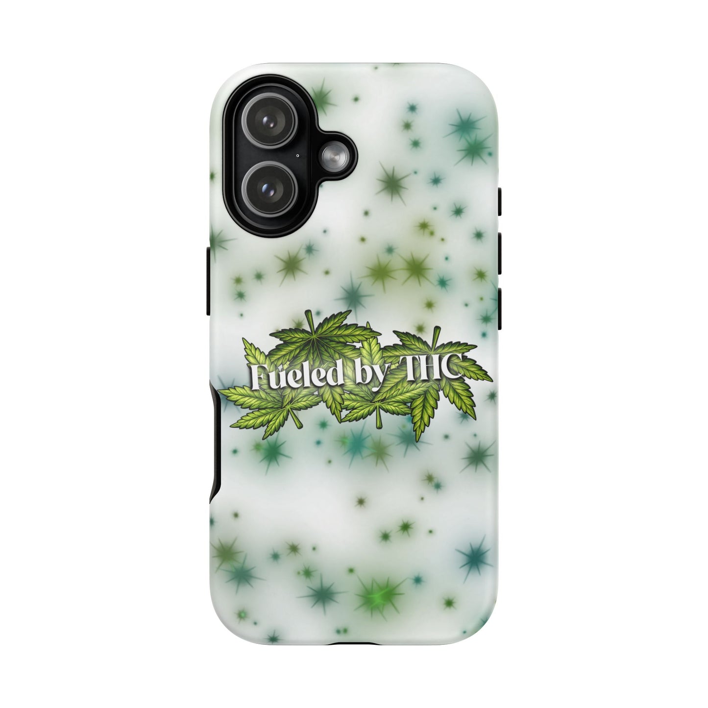 Phone Case — “Fueled by THC” Green Leaf Design